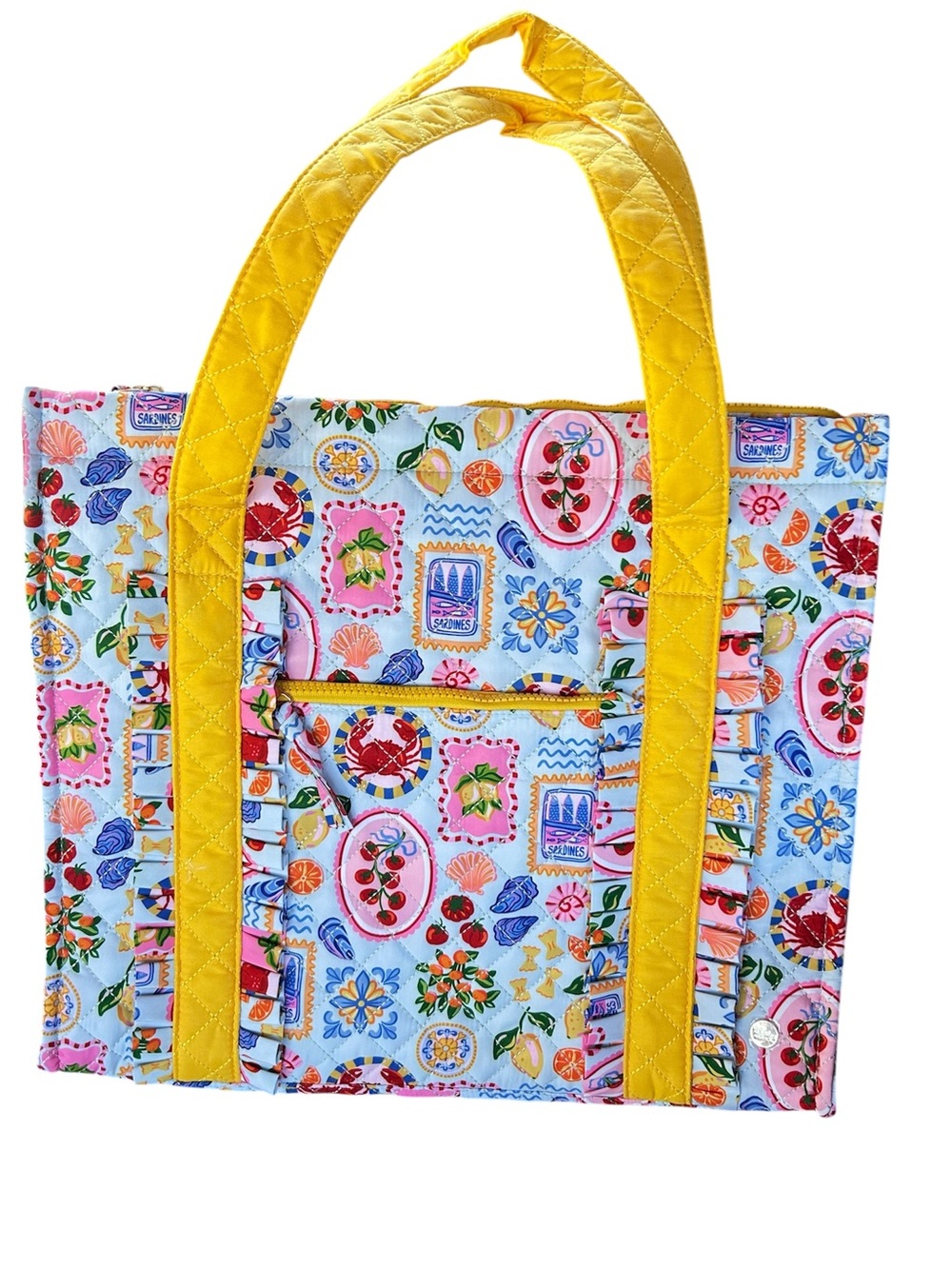 The Darling Effect Ciao Bella The Everyday Quilted Tote Bag NWT